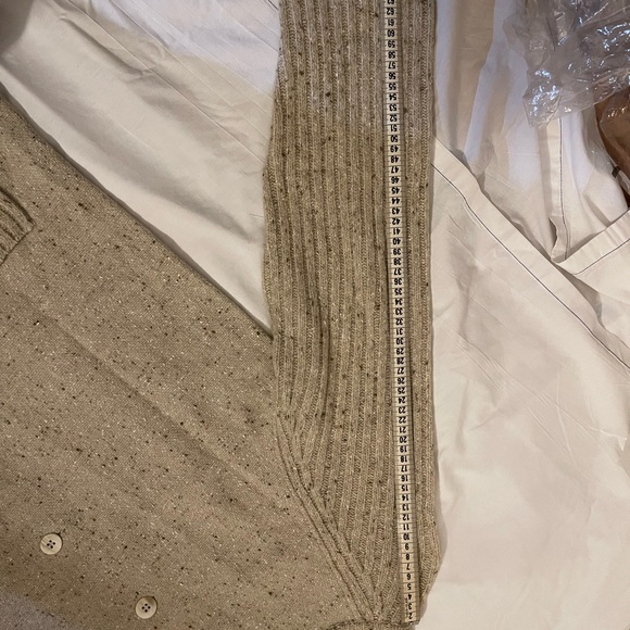 Eileen Fisher Beige Ribbed Cardigan - Picture 11 of 12
